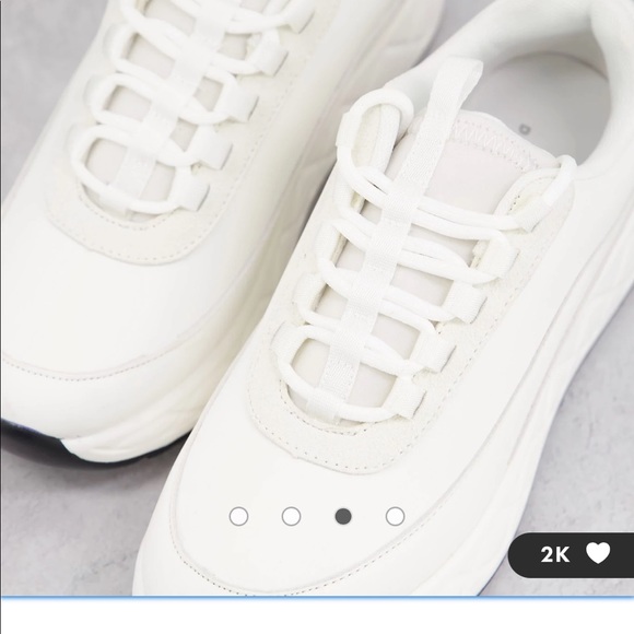 Brand new, never worn white sneakers from ASOS. - Picture 6 of 7